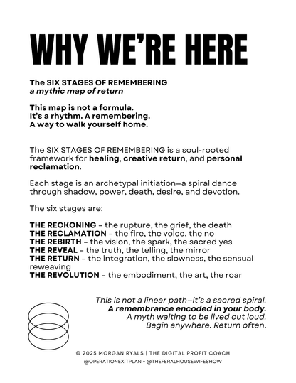 The Reckoning: 5 Rituals for Shadow, Grief, Rage & Endings (Digital Ritual Guide)